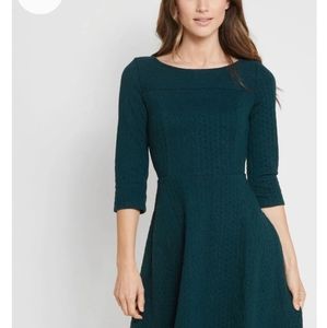Textured ModCloth teal dress- Brand New